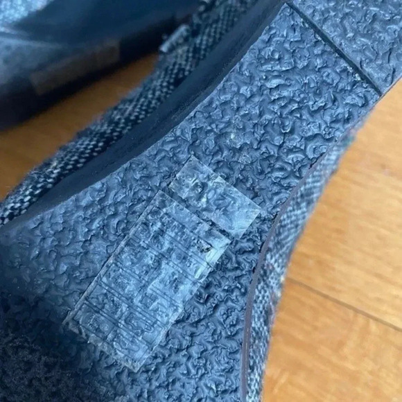 Blowfish Grey Black Tweed Wedges with Buckles - Picture 11 of 16